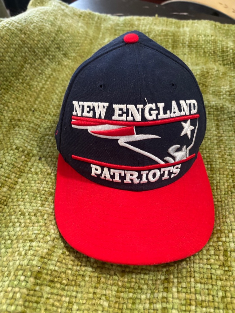 New England Patriots Navy and Red Snapback Hat